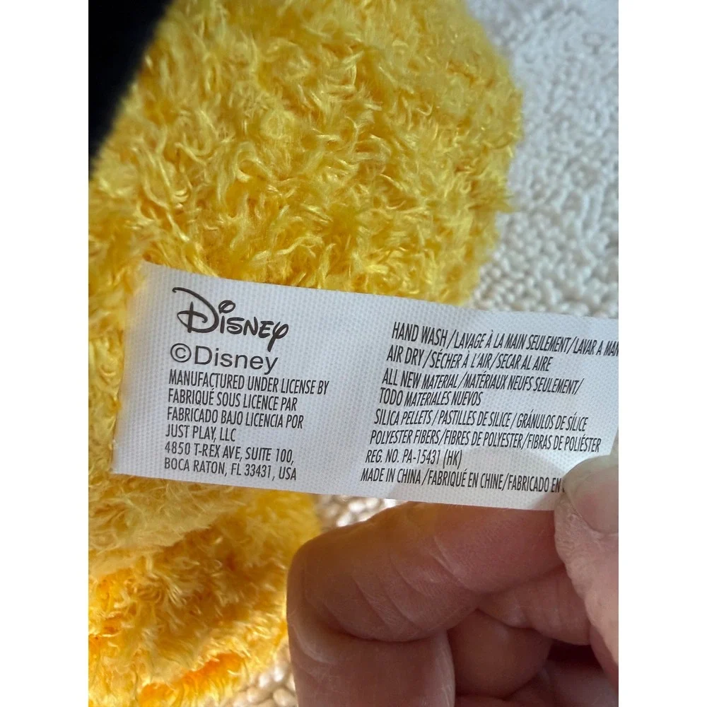 Disney Pluto Weighted Plush Toy Stuffed Animal Yellow Dog New‎ with Tags